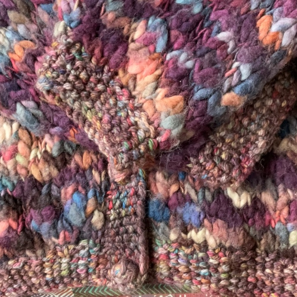 Cozy Multicolor Knit Cardigan - Picture 7 of 7